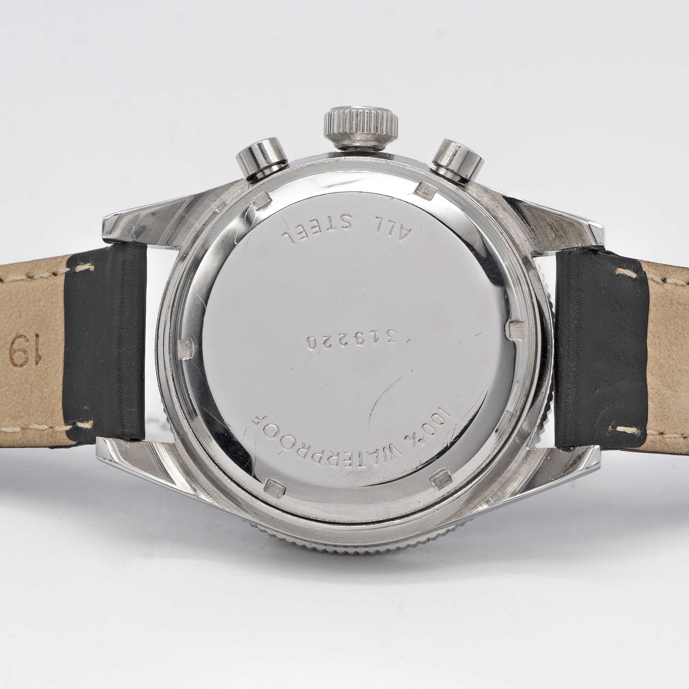 A GENTLEMAN'S STAINLESS STEEL LEJOUR RALLY CHRONOGRAPH WRIST WATCH CIRCA 1969 Movement: 17J, - Image 5 of 8