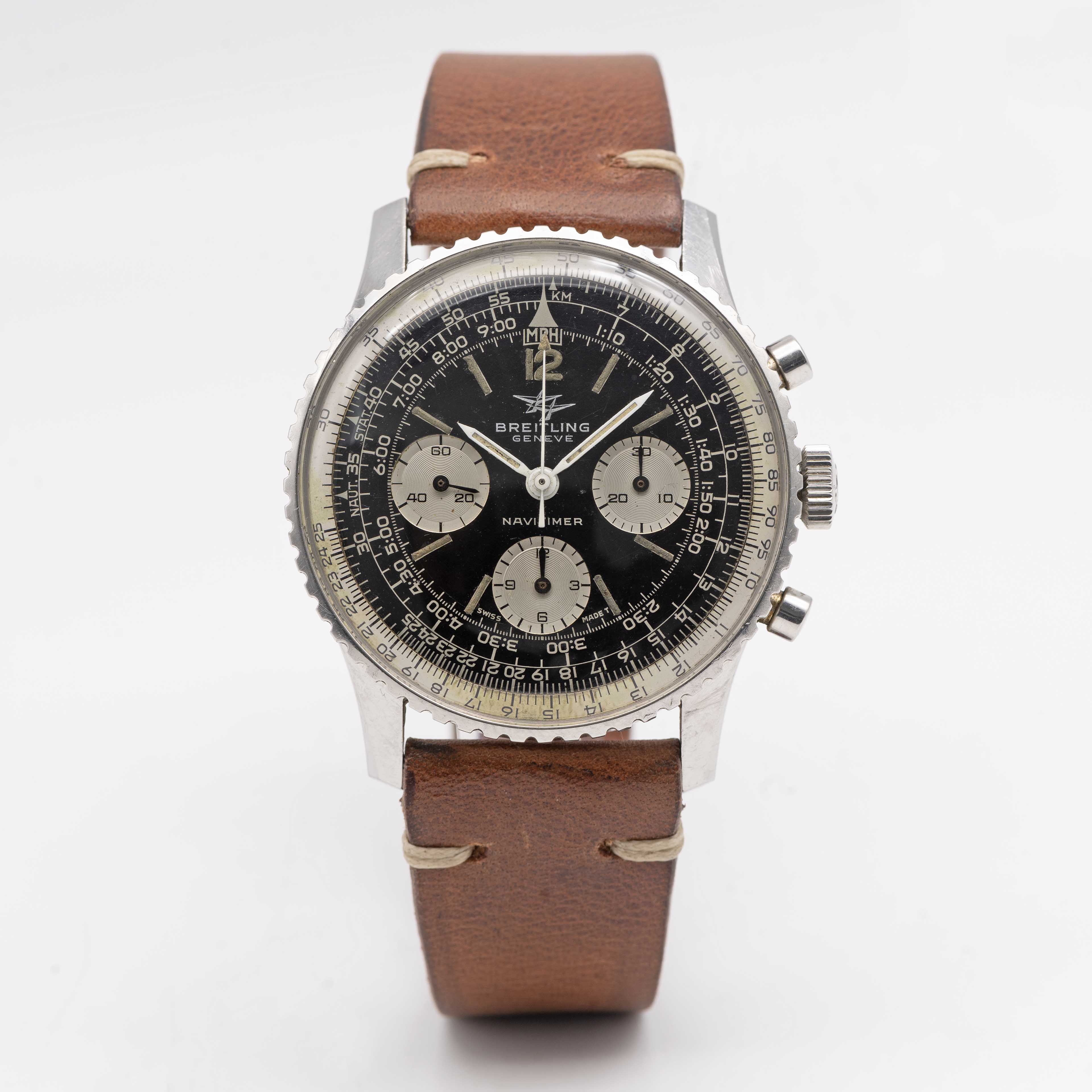 A GENTLEMAN'S STAINLESS STEEL BREITLING NAVITIMER CHRONOGRAPH WRIST WATCH CIRCA 1966, REF. 806 - Image 2 of 8