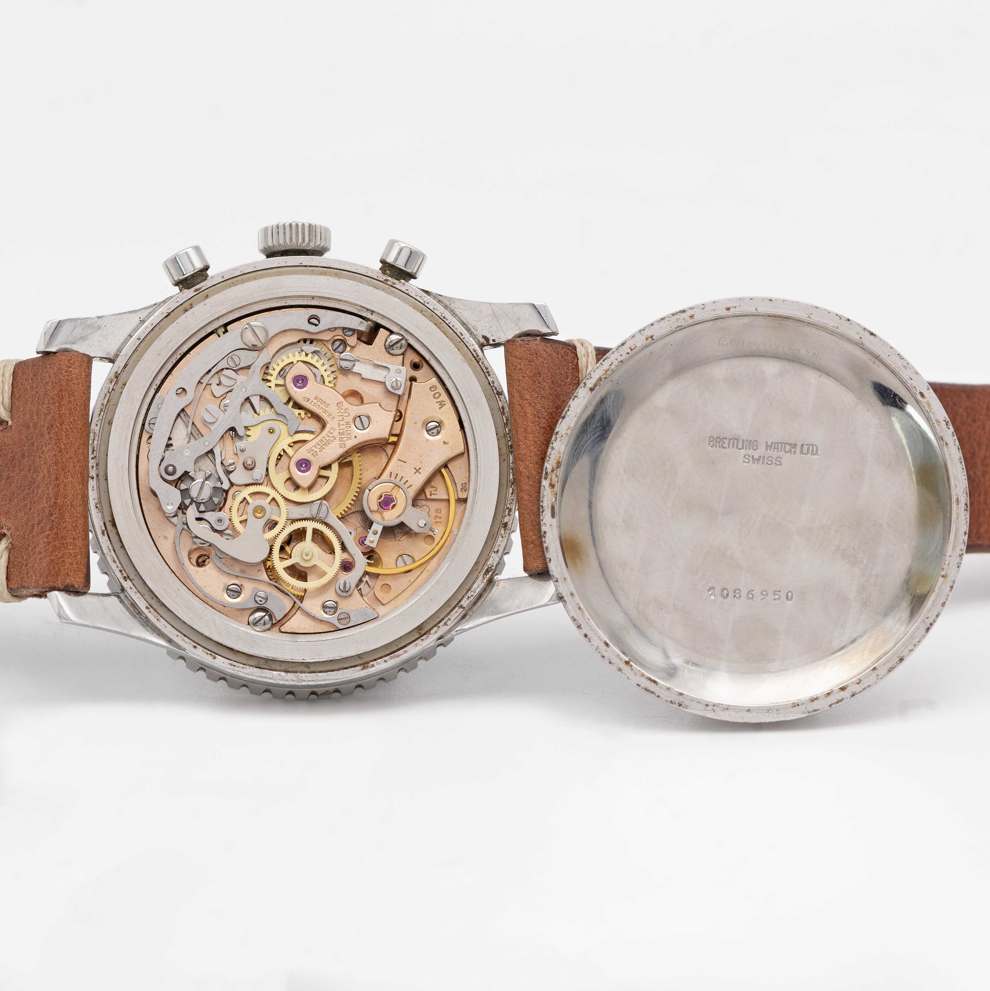 A GENTLEMAN'S STAINLESS STEEL BREITLING NAVITIMER CHRONOGRAPH WRIST WATCH CIRCA 1966, REF. 806 - Image 6 of 8