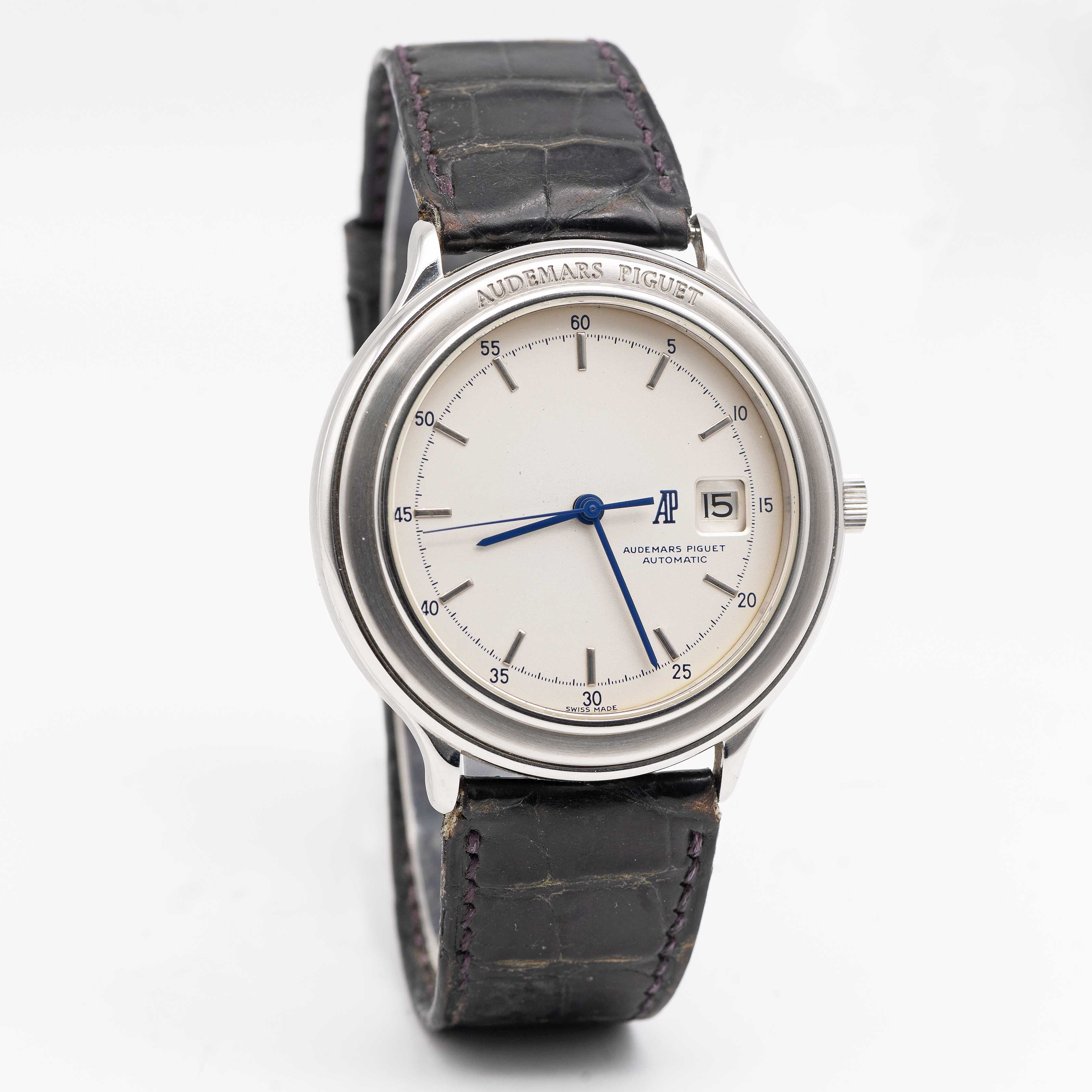 A RARE GENTLEMAN'S STAINLESS STEEL AUDEMARS PIGUET HUITIEME AUTOMATIC WRIST WATCH DATED 1989, REF. - Image 6 of 11