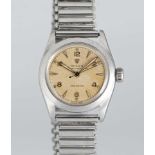 A GENTLEMAN'S STAINLESS STEEL ROLEX OYSTER SPEEDKING PRECISION WRIST WATCH CIRCA 1951, REF. 6020