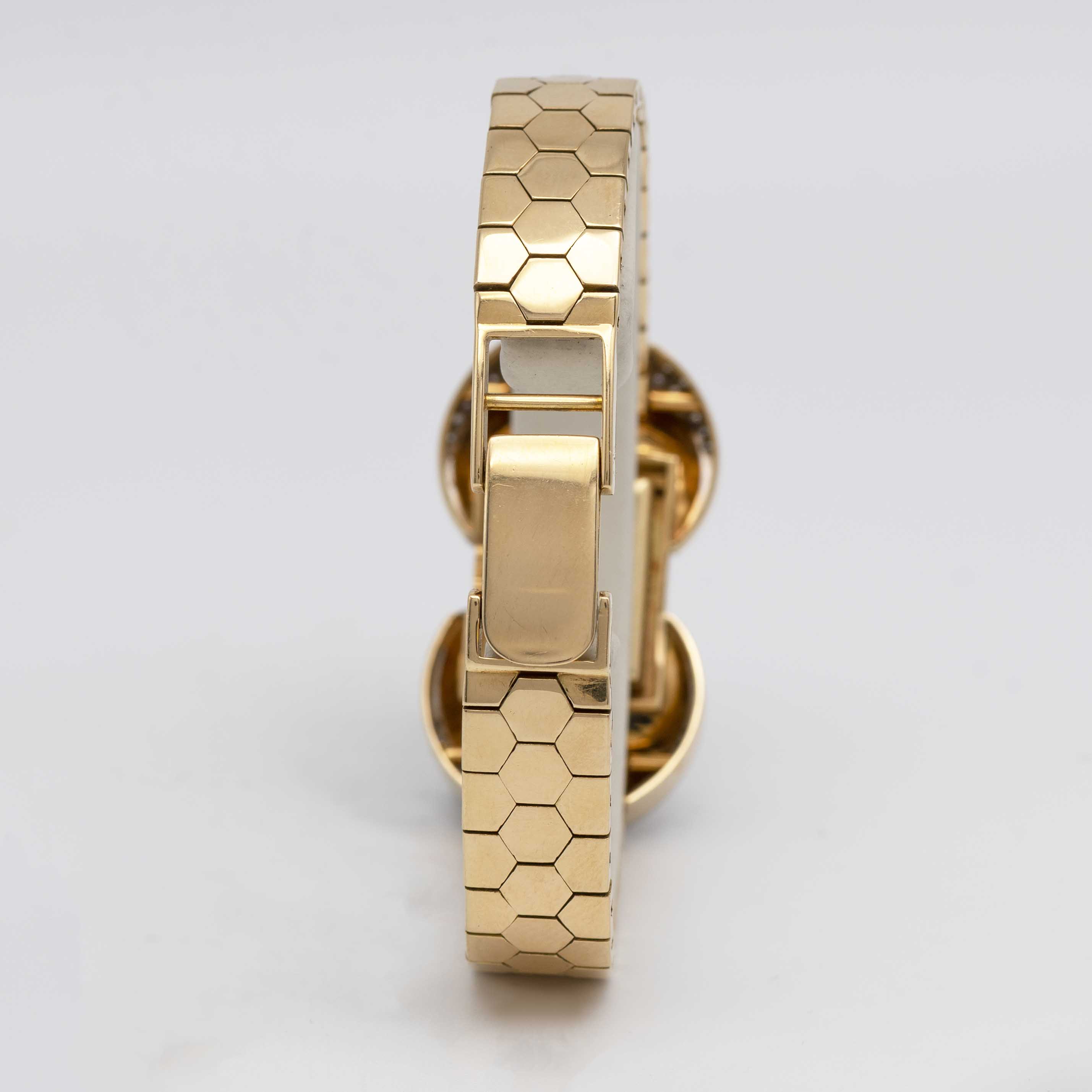 A FINE & RARE LADIES 18K SOLID GOLD, DIAMOND & SAPPHIRE ROLEX BRACELET WATCH CIRCA 1940s, REF. 602 - Image 8 of 14