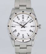 A GENTLEMAN'S STAINLESS STEEL ROLEX OYSTER PERPETUAL AIR KING PRECISION BRACELET WATCH CIRCA 2001,
