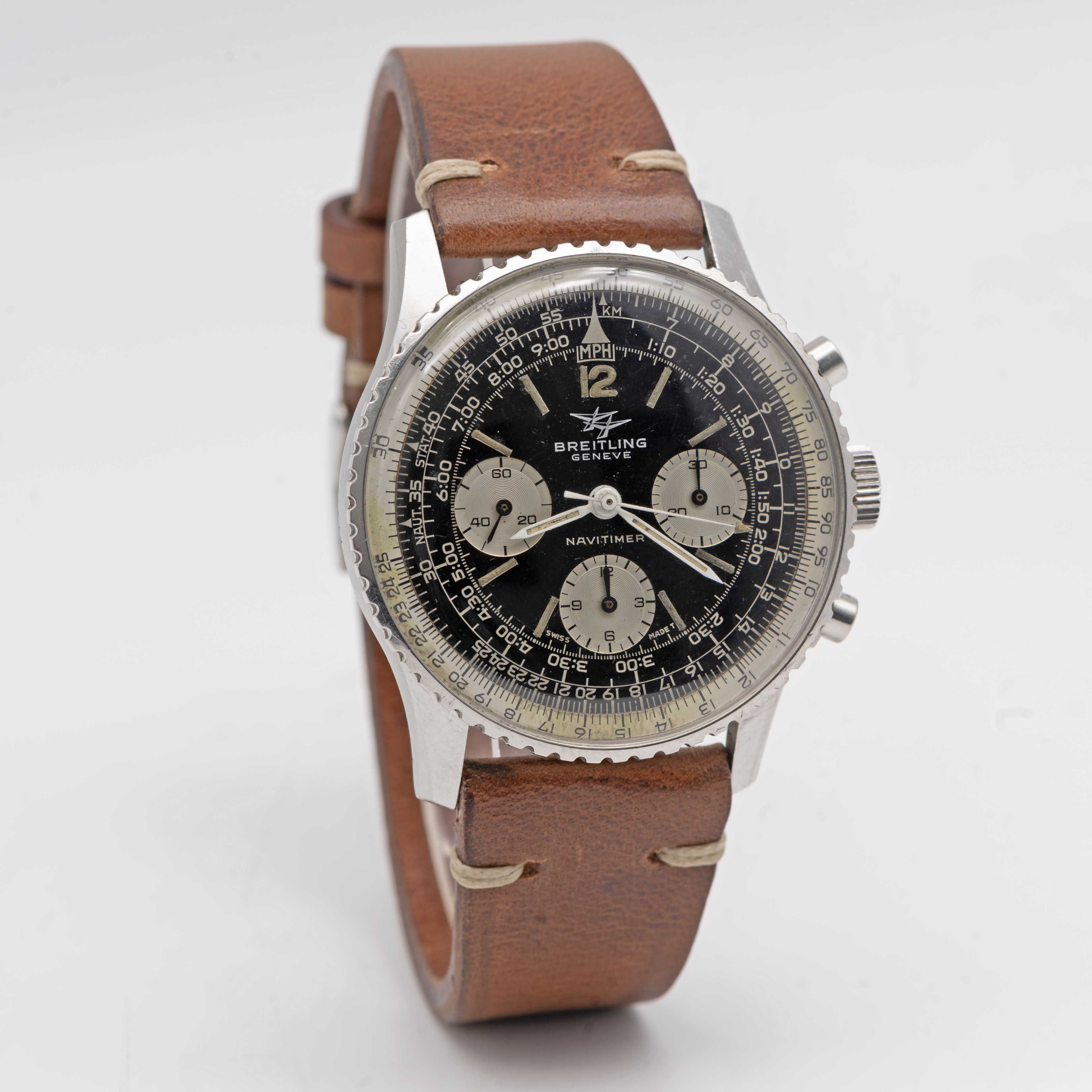 A GENTLEMAN'S STAINLESS STEEL BREITLING NAVITIMER CHRONOGRAPH WRIST WATCH CIRCA 1966, REF. 806 - Image 4 of 8