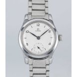 A GENTLEMAN'S STAINLESS STEEL OMEGA CSI BRACELET WATCH CIRCA 1944, REF. 2165 MADE FOR THE CIVIL