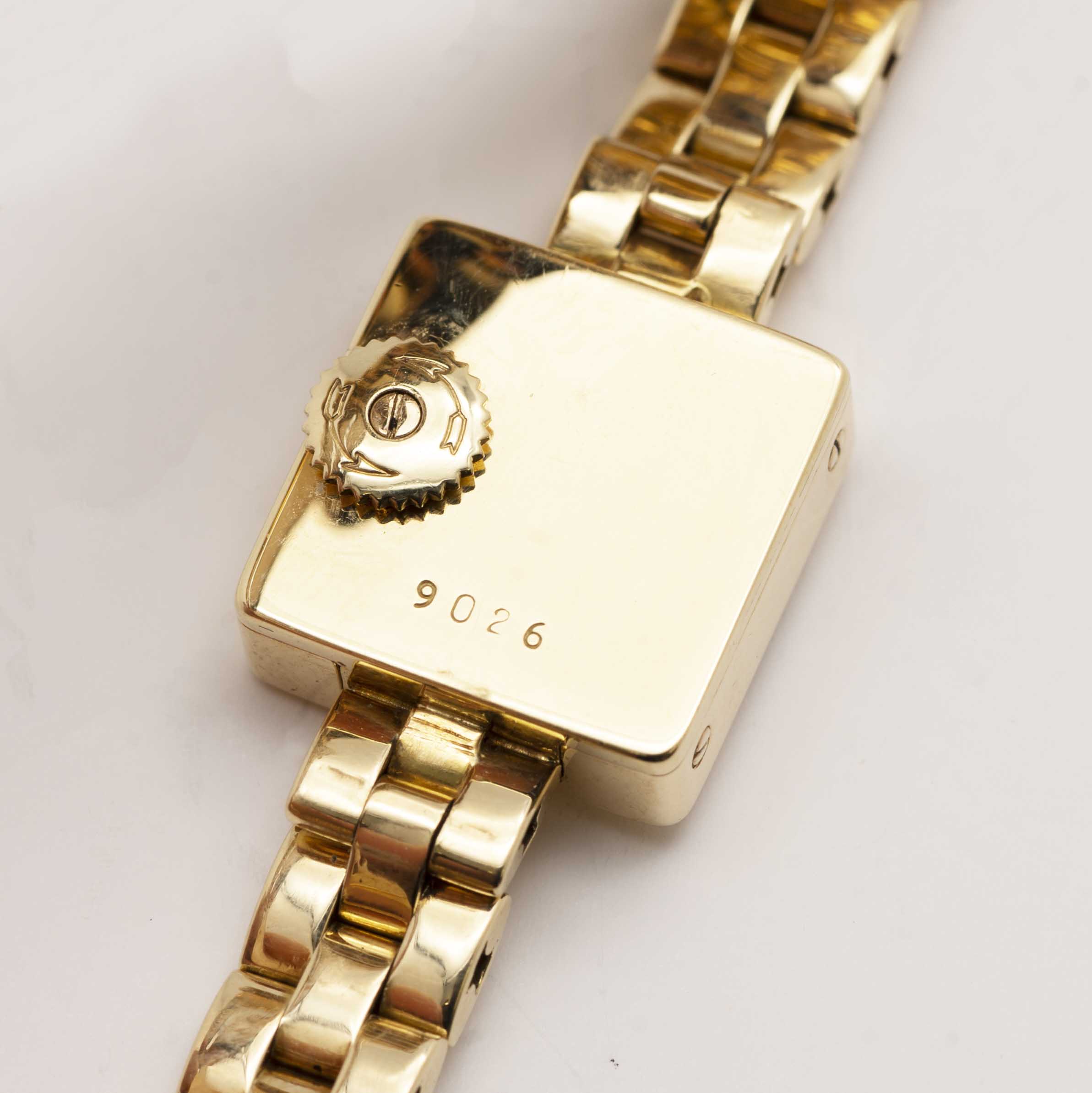 A RARE LADIES 18K SOLID GOLD CARTIER LONDON QUADRANT BRACELET WATCH CIRCA 1970, WITH MATCHING LONDON - Image 7 of 12
