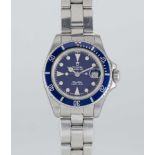 A LADIES STAINLESS STEEL TUDOR PRINCESS DATE LADY SUB BRACELET WATCH DATED 1999, REF. 96090 WITH