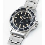 A RARE GENTLEMAN'S STAINLESS STEEL ROLEX TUDOR PRINCE OYSTERDATE "LOLLIPOP" SUBMARINER BRACELET