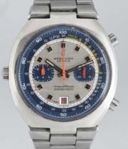 A GENTLEMAN'S STAINLESS STEEL BREITLING TRANSOCEAN CHRONO-MATIC CHRONOGRAPH BRACELET WATCH CIRCA