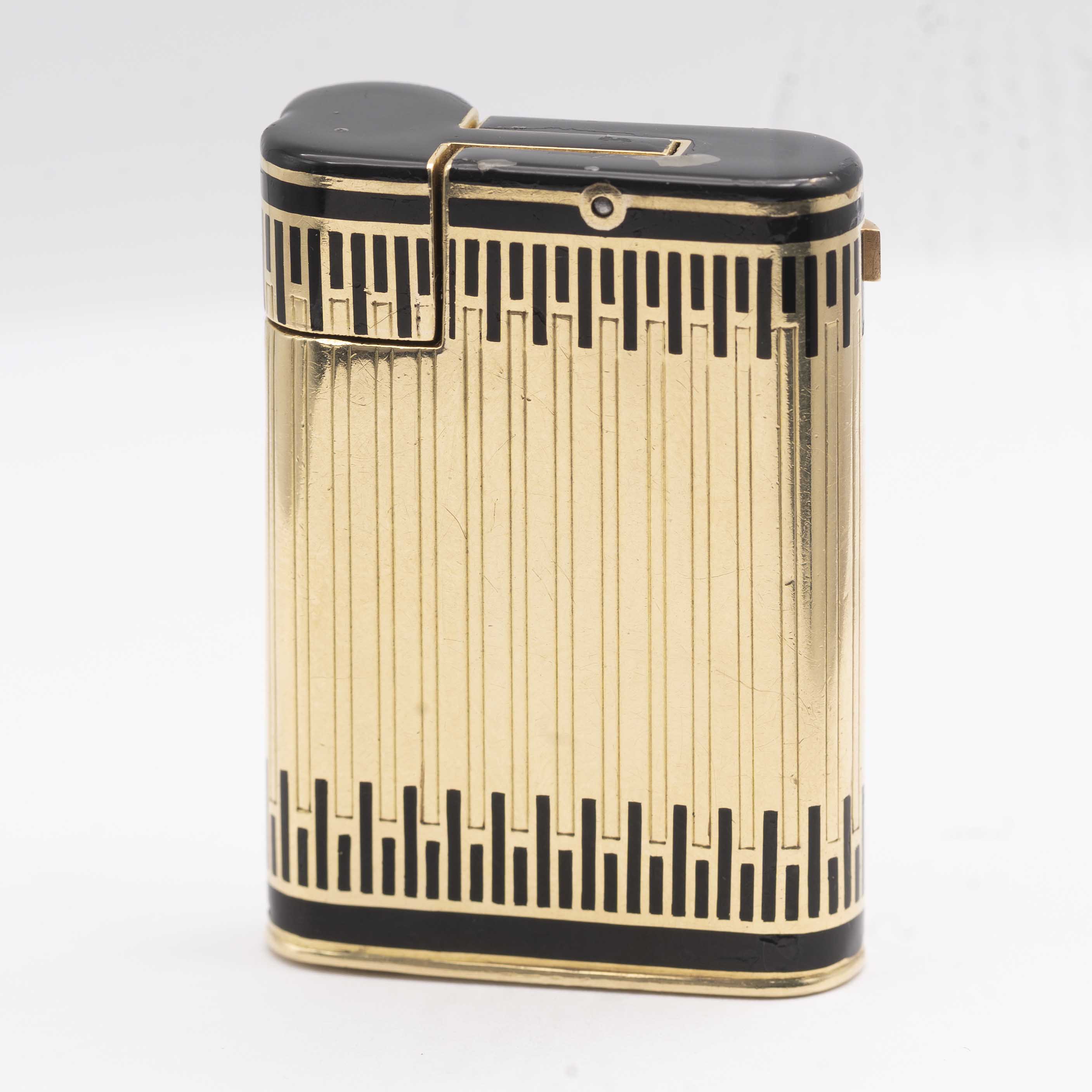 A RARE 18K SOLID GOLD & ENAMEL CARTIER PARIS WATCH LIGHTER CIRCA 1930s Movement: 15J, manual wind, - Image 7 of 7