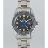 A LADIES STAINLESS STEEL ROLEX TUDOR PRINCESS DATE "SNOWFLAKE" SUBMARINER BRACELET WATCH CIRCA 1977,