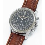 A RARE GENTLEMAN'S STAINLESS STEEL BREITLING NAVITIMER AOPA CHRONOGRAPH WRIST WATCH CIRCA 1960, REF.