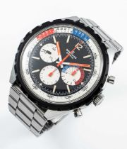 A RARE GENTLEMAN'S STAINLESS STEEL BREITLING CO-PILOT YACHTING CHRONOGRAPH BRACELET WATCH CIRCA