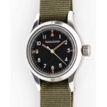 A RARE GENTLEMAN'S STAINLESS STEEL ROYAL AUSTRALIAN AIR FORCE MILITARY JAEGER LECOULTRE MARK 11