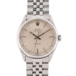 A GENTLEMAN'S STAINLESS STEEL ROLEX OYSTER PERPETUAL AIR KING PRECISION BRACELET WATCH CIRCA 1971,