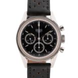 A GENTLEMAN'S STAINLESS STEEL HEUER CARRERA CLASSICS CHRONOGRAPH WRIST WATCH CIRCA 2000, REF. CS3113