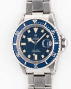 A GENTLEMAN'S STAINLESS STEEL TUDOR OYSTER PRINCE "SNOWFLAKE" SUBMARINER BRACELET WATCH CIRCA