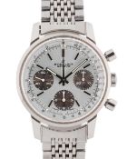 A GENTLEMAN'S STAINLESS STEEL BREITLING TOP TIME "LONG PLAYING" CHRONOGRAPH BRACELET WATCH CIRCA