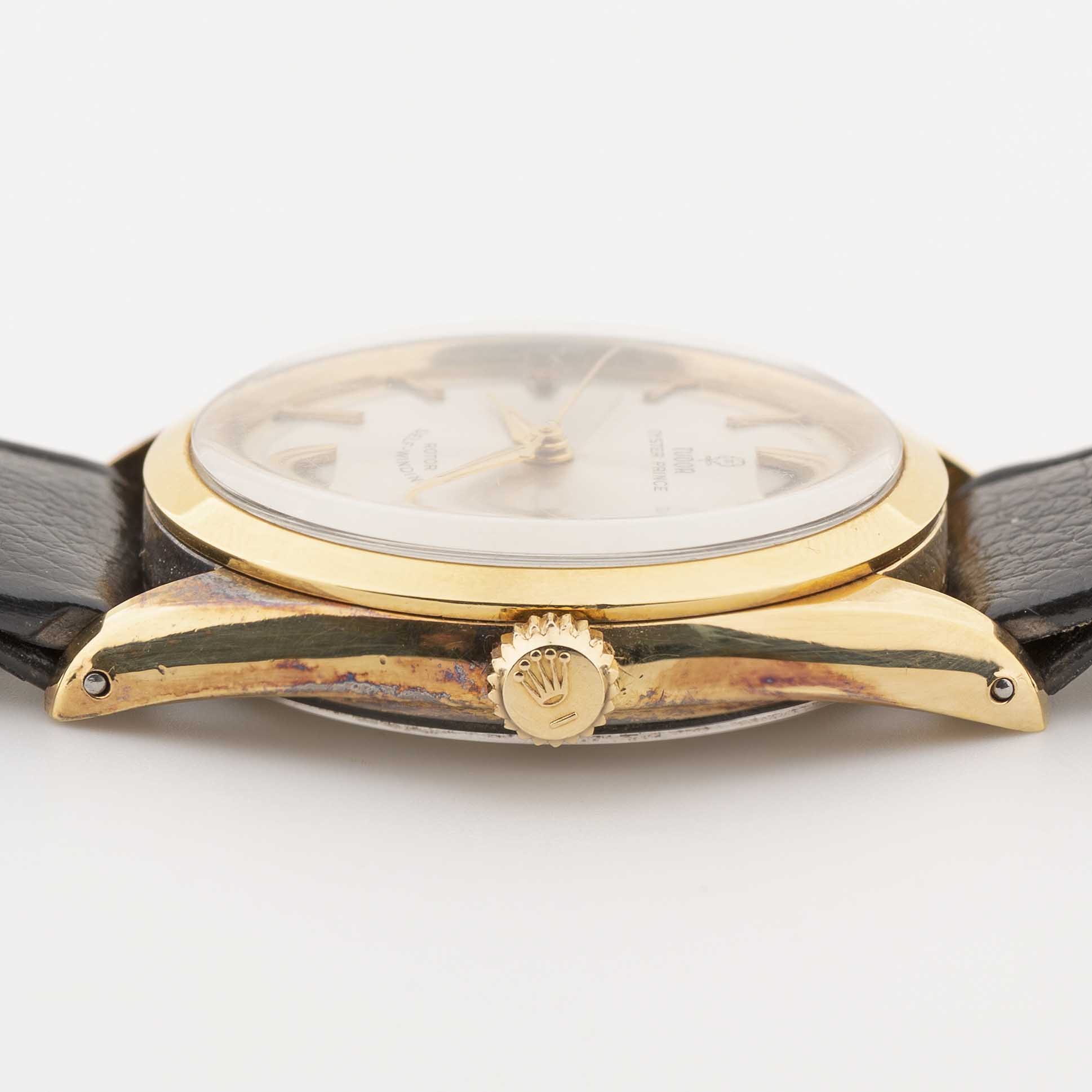 A GENTLEMAN'S GOLD PLATED TUDOR OYSTER PRINCE SELF WINDING WRIST WATCH DATED 1970, REF. 7965 WITH - Image 8 of 12
