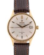 A GENTLEMAN'S 18K SOLID GOLD OMEGA CONSTELLATION CHRONOMETER WRIST WATCH CIRCA 1966, REF. 168.