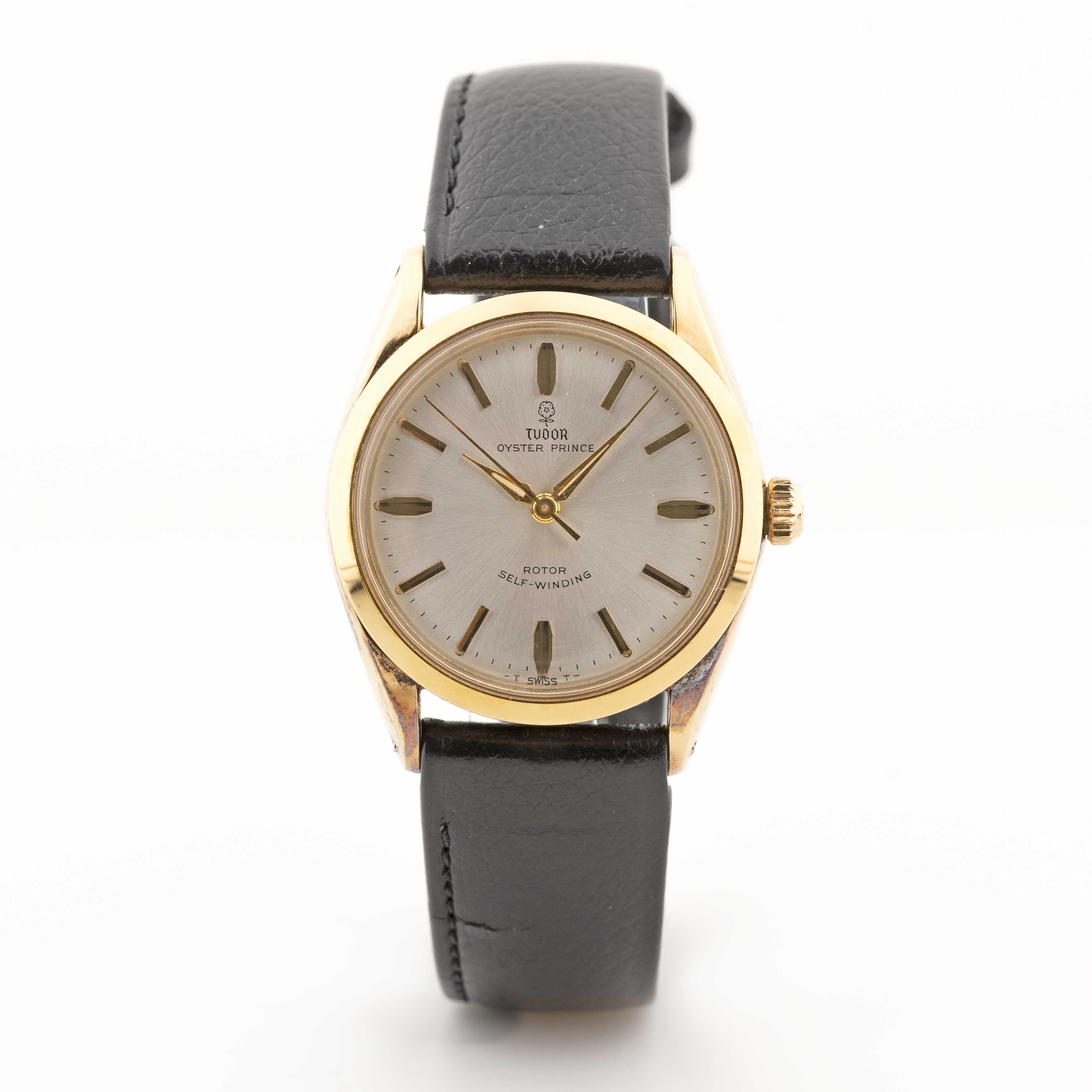A GENTLEMAN'S GOLD PLATED TUDOR OYSTER PRINCE SELF WINDING WRIST WATCH DATED 1970, REF. 7965 WITH - Image 3 of 12