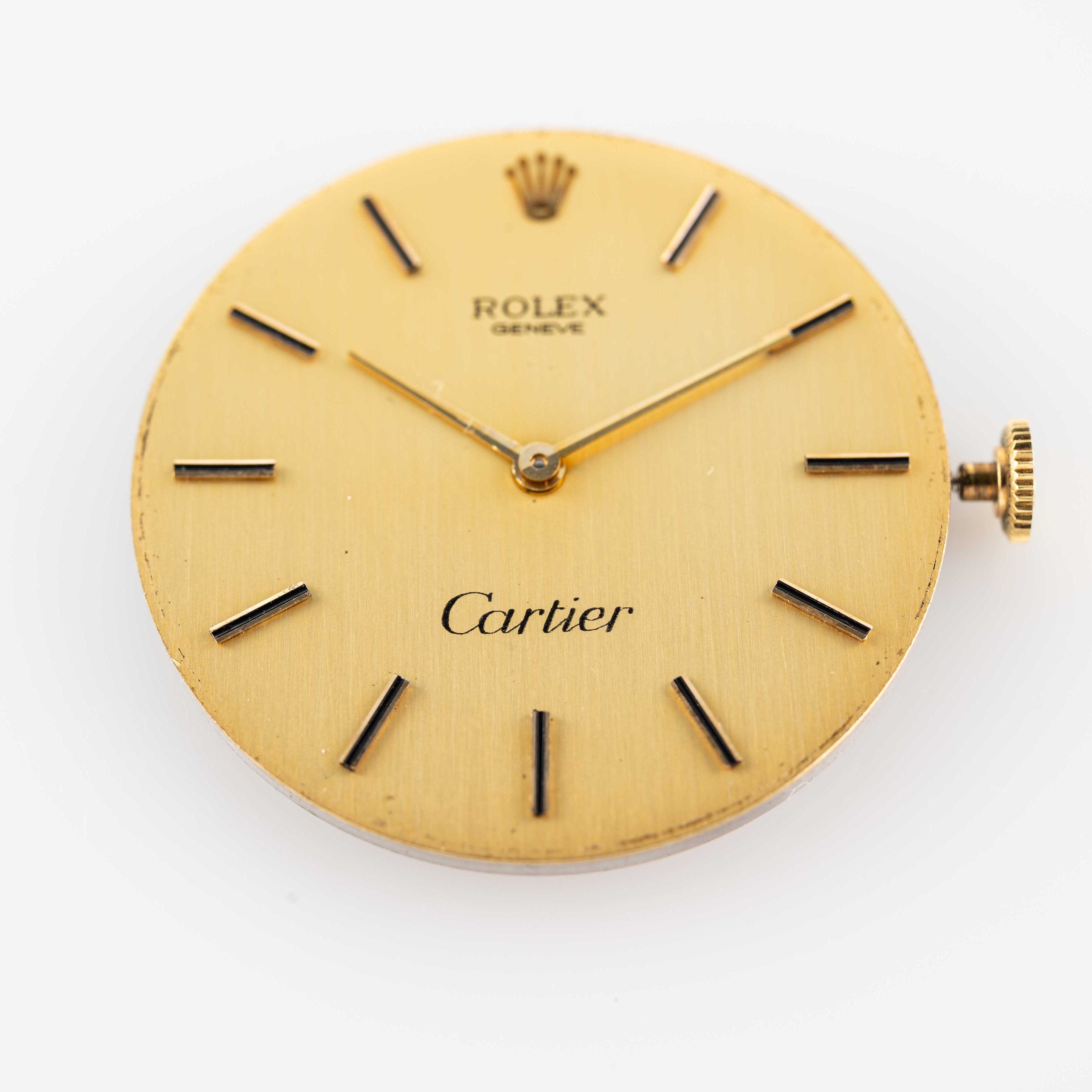 A RARE SOLID GOLD ROLEX BROACH WATCH CIRCA 1970s, ORIGINALLY RETAILED BY CARTIER WITH CO-SIGNED - Image 3 of 13