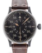 A GERMAN MILITARY LUFTWAFFE B.UHR LACO NAVIGATORS AVIATORS WATCH CIRCA 1940, REF. FL23883 "TYPE B"