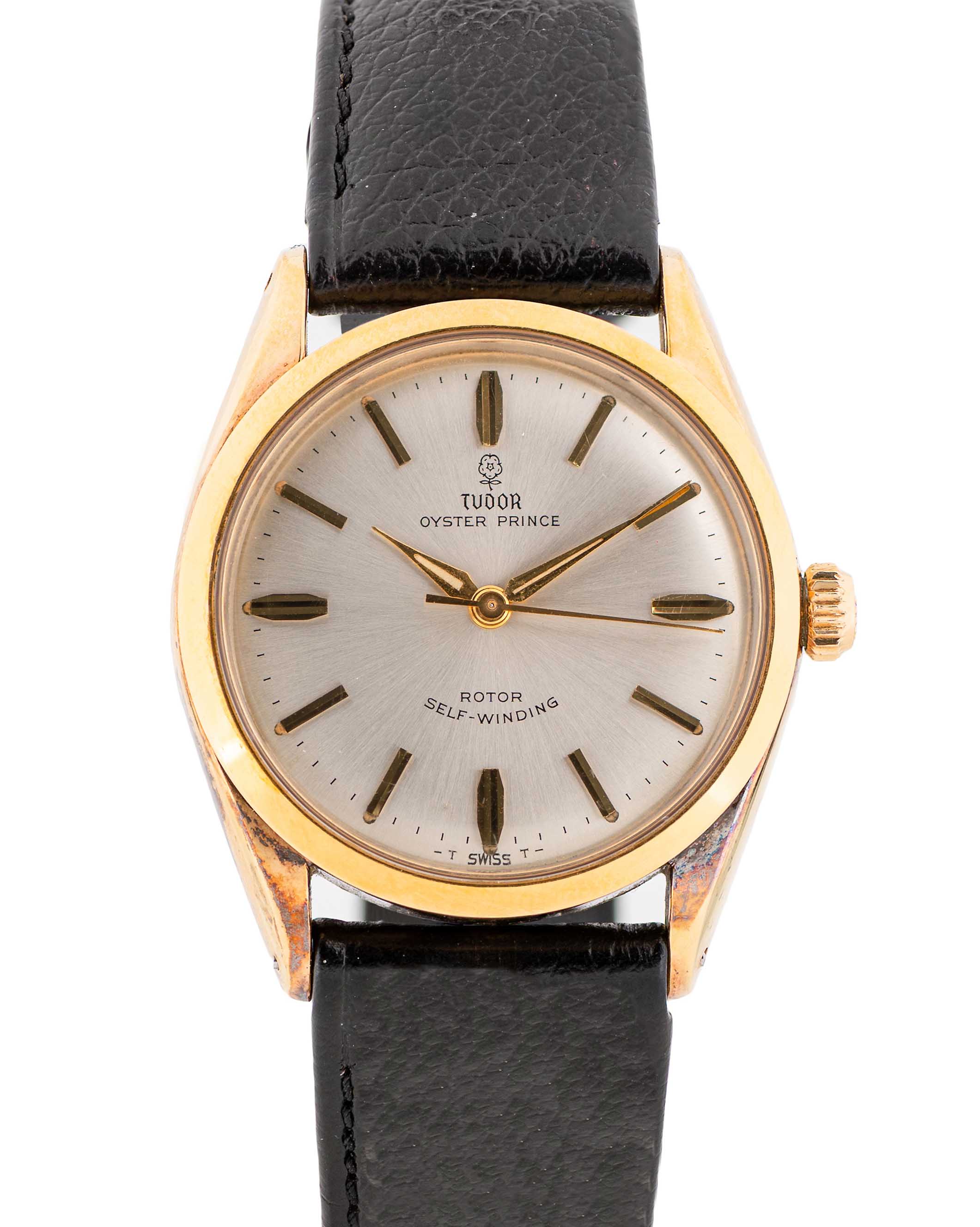 A GENTLEMAN'S GOLD PLATED TUDOR OYSTER PRINCE SELF WINDING WRIST WATCH DATED 1970, REF. 7965 WITH