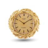 A RARE SOLID GOLD ROLEX BROACH WATCH CIRCA 1970s, ORIGINALLY RETAILED BY CARTIER WITH CO-SIGNED