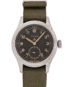 A GENTLEMAN'S BRITISH MILITARY TIMOR W.W.W. WRIST WATCH CIRCA 1945, PART OF THE "DIRTY DOZEN"