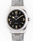 A VERY RARE GENTLEMAN'S SIZE STAINLESS STEEL TUDOR OYSTER PRINCE RANGER BRACELET WATCH CIRCA 1968,