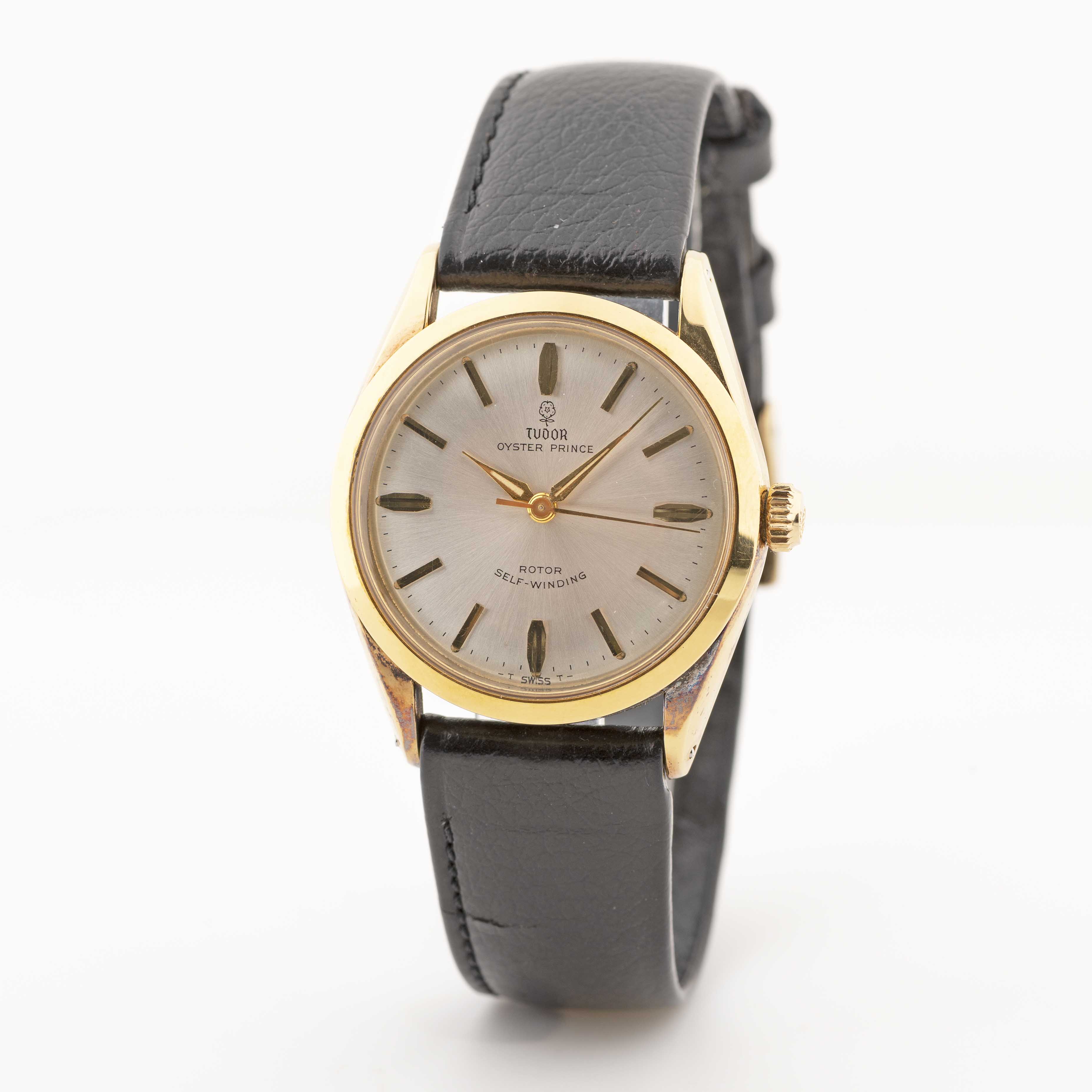 A GENTLEMAN'S GOLD PLATED TUDOR OYSTER PRINCE SELF WINDING WRIST WATCH DATED 1970, REF. 7965 WITH - Image 4 of 12