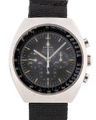 A RARE GENTLEMAN'S STAINLESS STEEL ROYAL RHODESIAN AIR FORCE MILITARY OMEGA SPEEDMASTER PROFESSIONAL