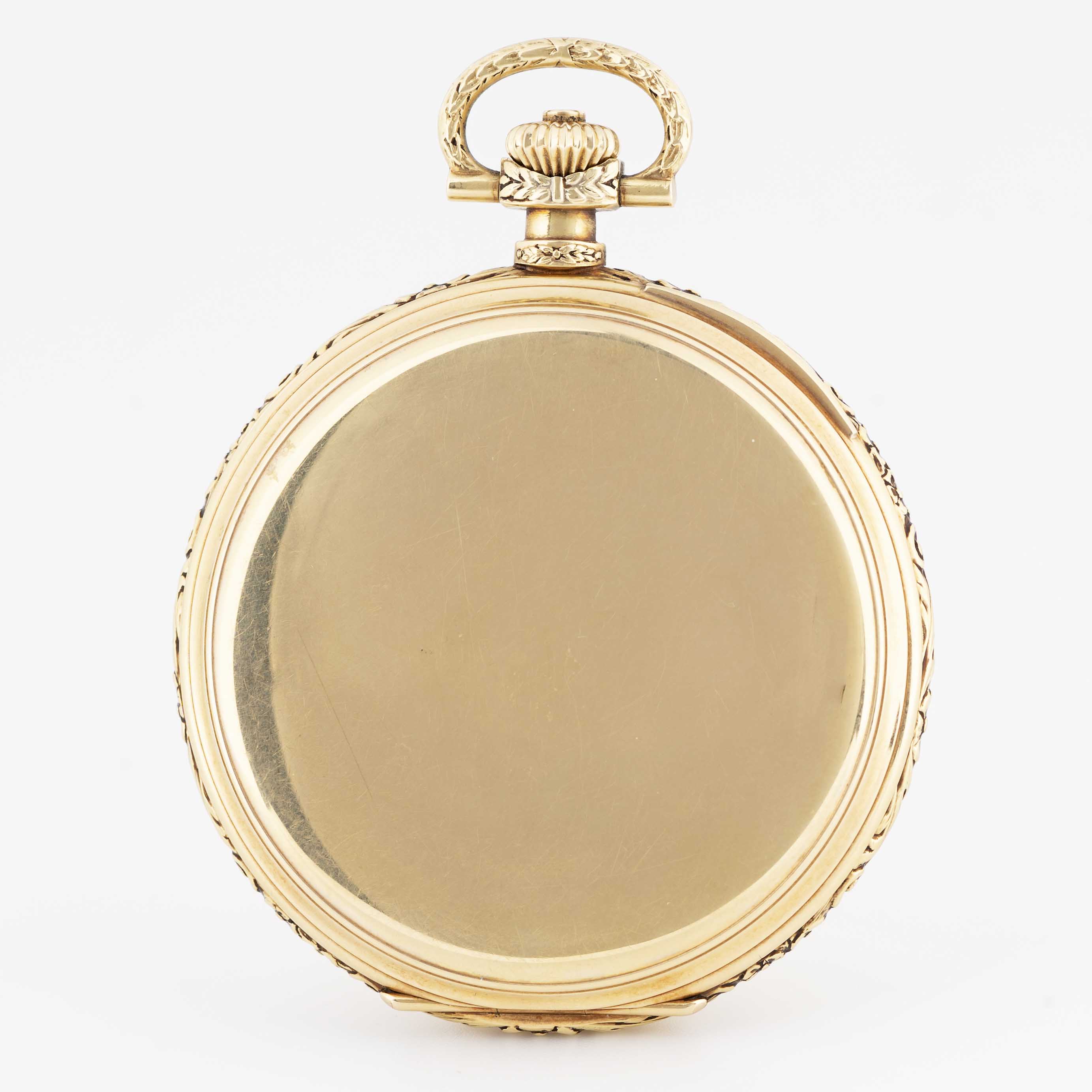 A RARE GENTLEMAN'S SIZE 14K SOLID GOLD LANGE UHR GLASHUTTE FULL HUNTER POCKET WATCH DATED 1935, REF. - Image 5 of 11