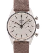 A GENTLEMAN'S STAINLESS STEEL HEUER CARRERA CHRONOGRAPH WRIST WATCH CIRCA 1960s, REF. 3647 Movement: