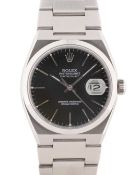 A GENTLEMAN'S SIZE STAINLESS STEEL ROLEX OYSTERQUARTZ DATEJUST BRACELET WATCH CIRCA 1978, REF. 17000