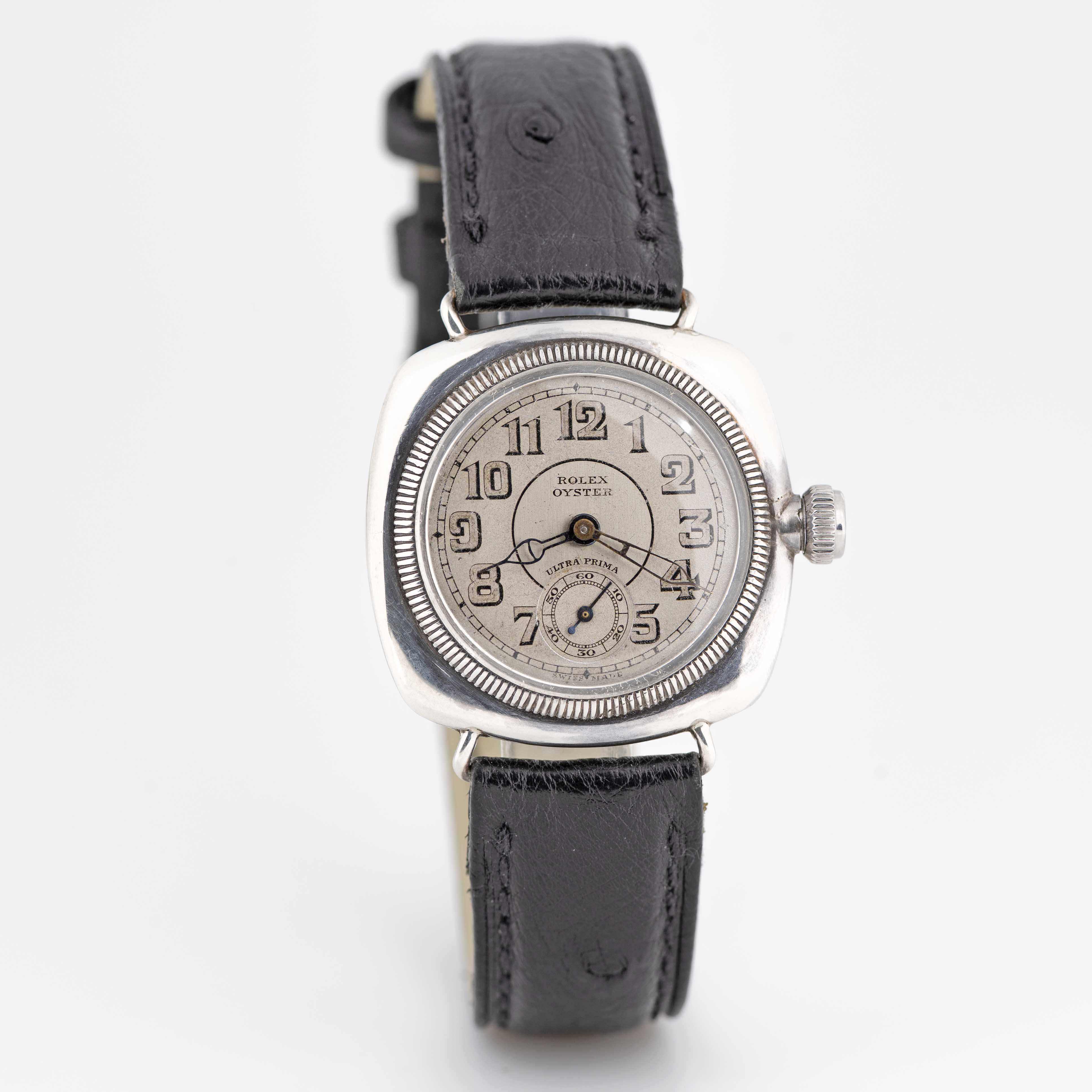 A GENTLEMAN'S SIZE SOLID SILVER ROLEX OYSTER 'CUSHION' WRIST WATCH CIRCA 1931, REF. 6753 Movement: - Image 5 of 10