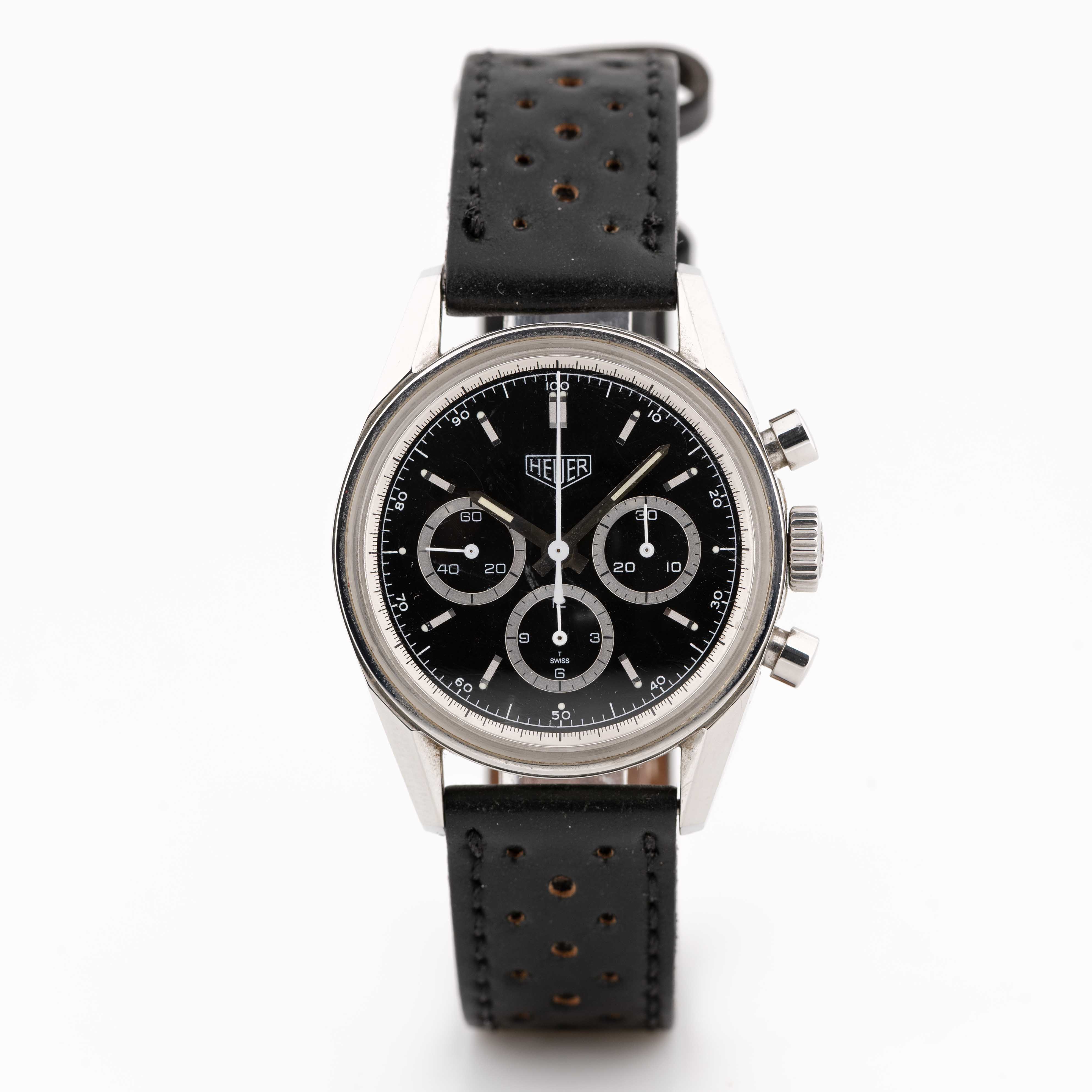 A GENTLEMAN'S STAINLESS STEEL HEUER CARRERA CLASSICS CHRONOGRAPH WRIST WATCH CIRCA 2000, REF. CS3113 - Image 3 of 11