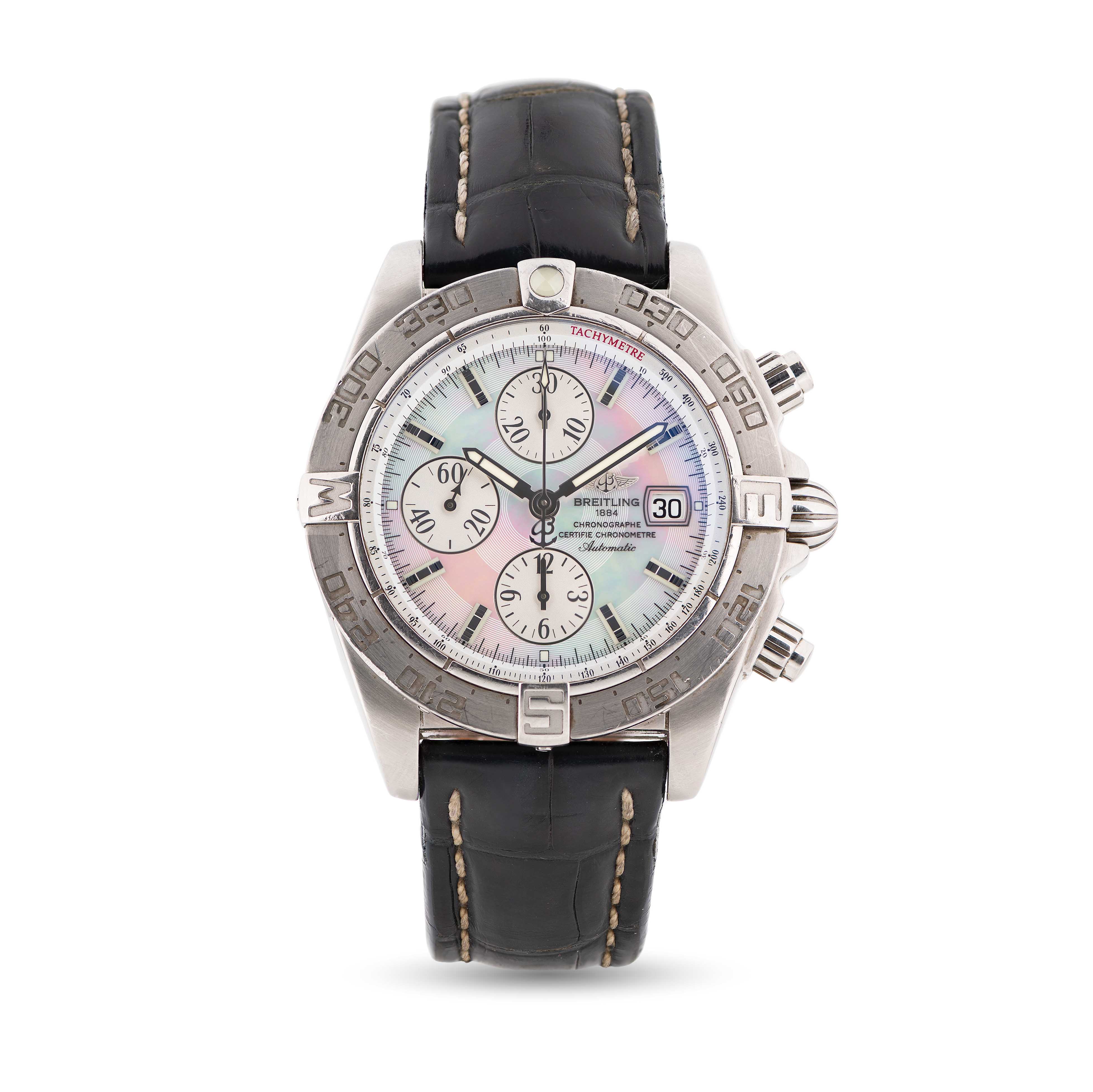 A GENTLEMAN'S STAINLESS STEEL BREITLING GALACTIC 44 CHRONOGRAPH II WRIST WATCH DATED 2011, REF. - Image 2 of 12