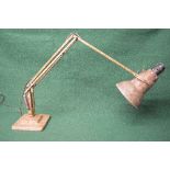 Herbert Terry painted anglepoise lamp Please note descriptions are not condition reports, please