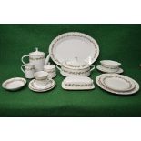 Noritake Glenleaf pattern No. 6660 tea and dinner service having leaf and berry decoration on a