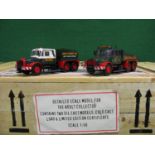 Corgi 1:50 Heavy Haulage set in a wooden crate effect box and containing: two Eddie Stobart liveried