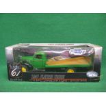 1:16 scale Ertl diecast metal model of a 1941 Chevrolet flat bed truck, boxed - 18.5" x 7" x 8" (