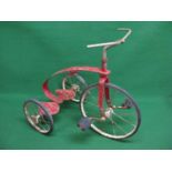 Vintage childs trike for restoration. Maker indistinct (possibly reads Byclons, Darfon) - 28" long x