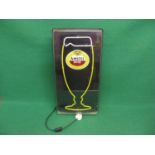 All plastic illuminated Amstel Biere neon sign - 14.5" x 23" x 4.5" Please note descriptions are not