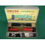 Chad Valley boxed Ubilda tinplate clockwork 4-4-2T steam locomotive kit containing LMS No. 17841