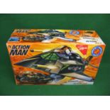 Boxed 1996 Hasbro Action Man Stealth jet with jet bike - 27" x 16.5" x 9.5" Please note descriptions