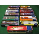 Thirteen 1:50 scale Corgi Limited Edition diecast and plastic articulated HGV's in various liveries,