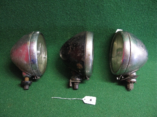 Three 6.75" dia Lucas lamps Type 236 and FT58 Please note descriptions are not condition reports, - Image 3 of 3