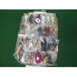 Tray of approx twenty five 1970's/1980's Star Wars figures to include some weapons and cloaks,